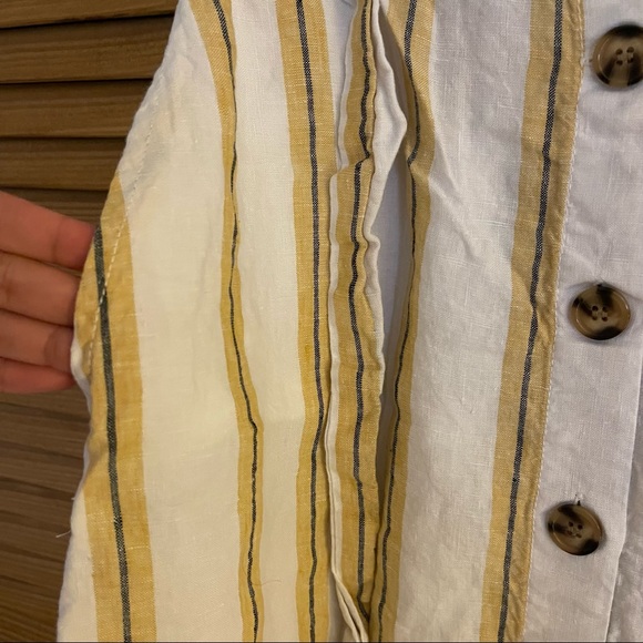 CYNTHIA ROWLEY 100% Linen Button Down Maxi Skirt - Picture 3 of 6